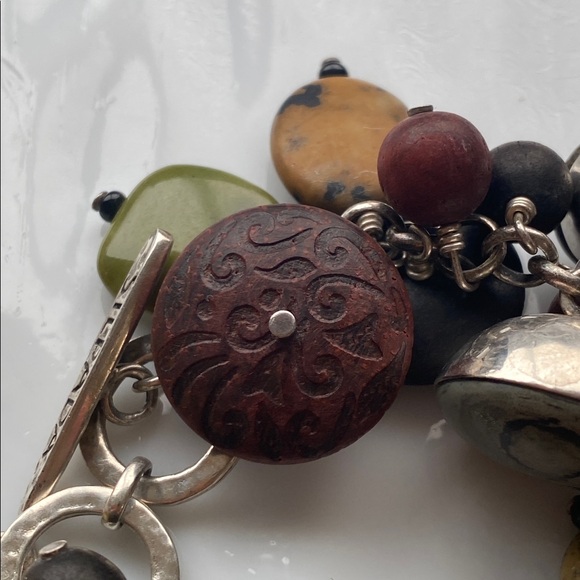 Silpada Multi-Stone and Sterling Bracelet fit up to 7” inch wrist. B2003 - Picture 9 of 10